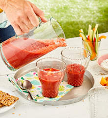 Gaspacho poivron-framboise