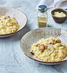 Risotto ai funghi (per 2 persone)