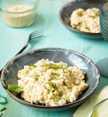 Risotto de quinoa à l'aubergine