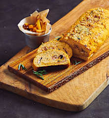 Polpettone di pollo e zucca farcito