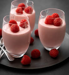 Piped Raspberry Mousse