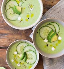 Sopa fría de pepino