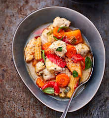 Hähnchen-Gemüse-Topf