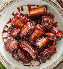 Costine di maiale in salsa barbecue