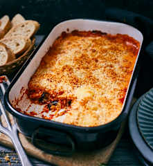 Auberginen-Hähnchen-Auflauf