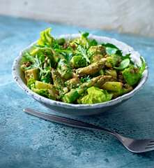 Green-Buddha-Salad mit Spargel