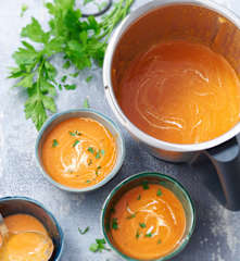 Velouté de tomates à la crème
