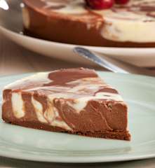 Cheesecake marbré non cuit