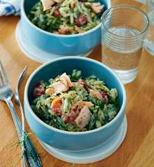 Lachs-Risoni-Bowl