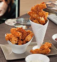 Fritos de queso y gambón