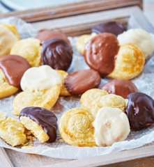 Orejitas bañadas en chocolate