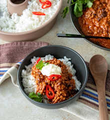 Chilli with rice