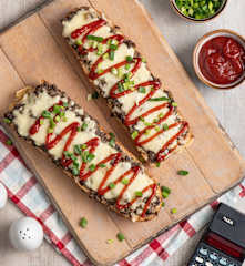 Zapiekanki z pieczarkami i serem