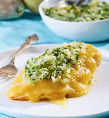 Pollo en salsa de xoconostle