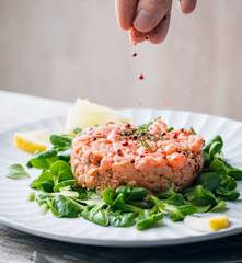 Tartare de saumon frais