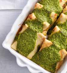 Crêpes ai gamberi e crescione