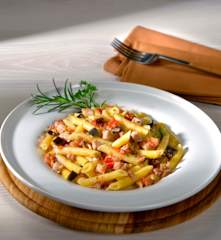 Pennette allo spada con melanzane al rosmarino