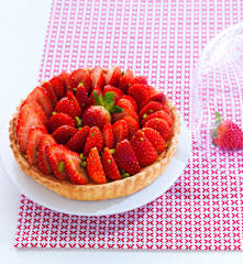 Tarte magique aux fraises