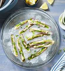 Navajas con mojo verde