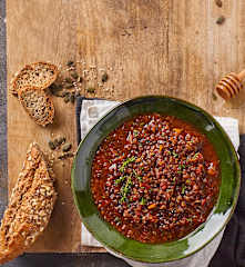 Zuppa di lenticchie al profumo di timo