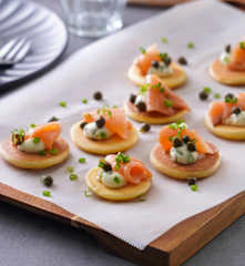 煙燻鮭魚小鬆餅