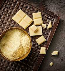 Chocolate blanco rallado fino (polvo de chocolate, 250-300 g)