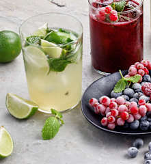 Mojito de lima sem álcool