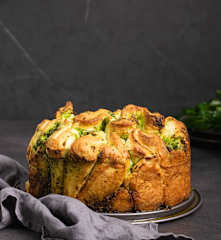 Herb and garlic pull-apart bread