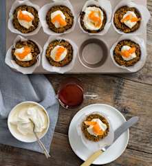 Carrot poppy seed muffins