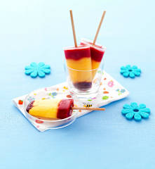Sorbets à rayures vitaminés