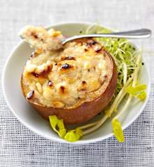 Poire rôtie au chèvre