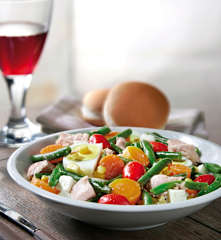 Insalatona di fagiolini, tonno e uova