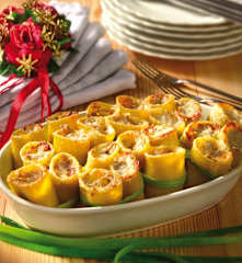 Paccheri filanti al gratin