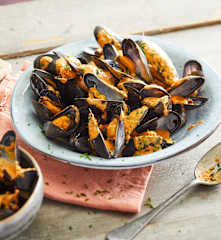Moules à la sauce chorizo