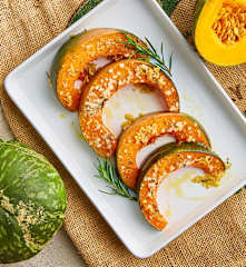 Contorno di zucca gratinata alle erbe aromatiche