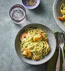 Garnelen Pasta Aglio Olio