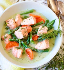 Buttermilch-Lachs-Suppe
