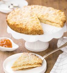 Sbriciolata con confettura di albicocche (senza lattosio)