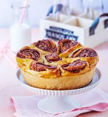 Brioche de chocolate y avellana