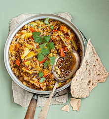 Lentilles corail à l'indienne