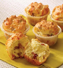Muffin speck e caciocavallo