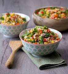Brown rice salad