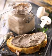 Tartinade de champignons amande-muscade