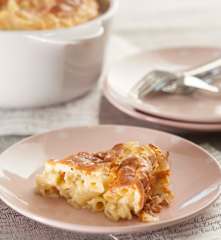 Soufflé with Macaroni and Manchego Cheese