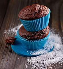 Schokoladen-Kokos-Muffins