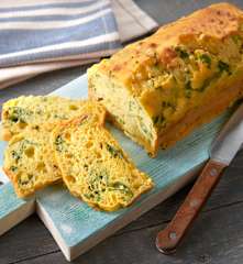 Plumcake salato con Emmental e spinaci