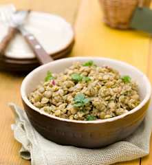 Sałatka z zielonej soczewicy