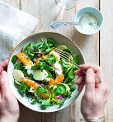 Salade de haddock, mâche et pomme de terre