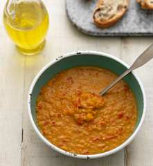 Lentil, Red Pepper and Harissa Soup
