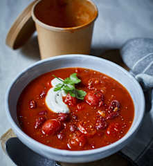 Tomaten-Bohnen-Suppe